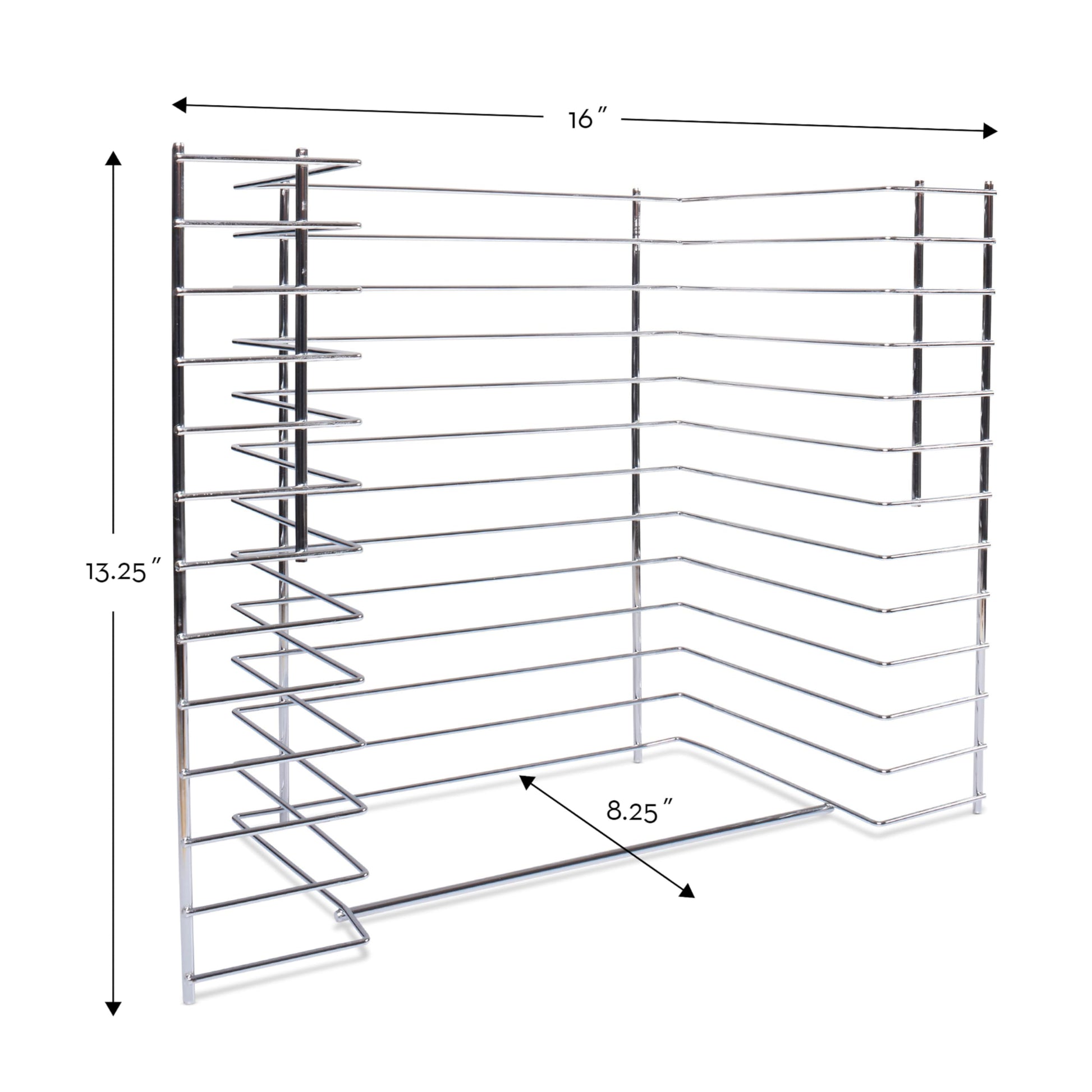 Melissa & Doug Deluxe Metal Wire Puzzle Storage Rack for 12 Small and Large Puzzles