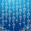 Biubumtu 8 Strings Under The Sea White Bubble Garlands Little Mermaid Shark Beach Themed Birthday Decorations Under Water Hanging Streamer Banner