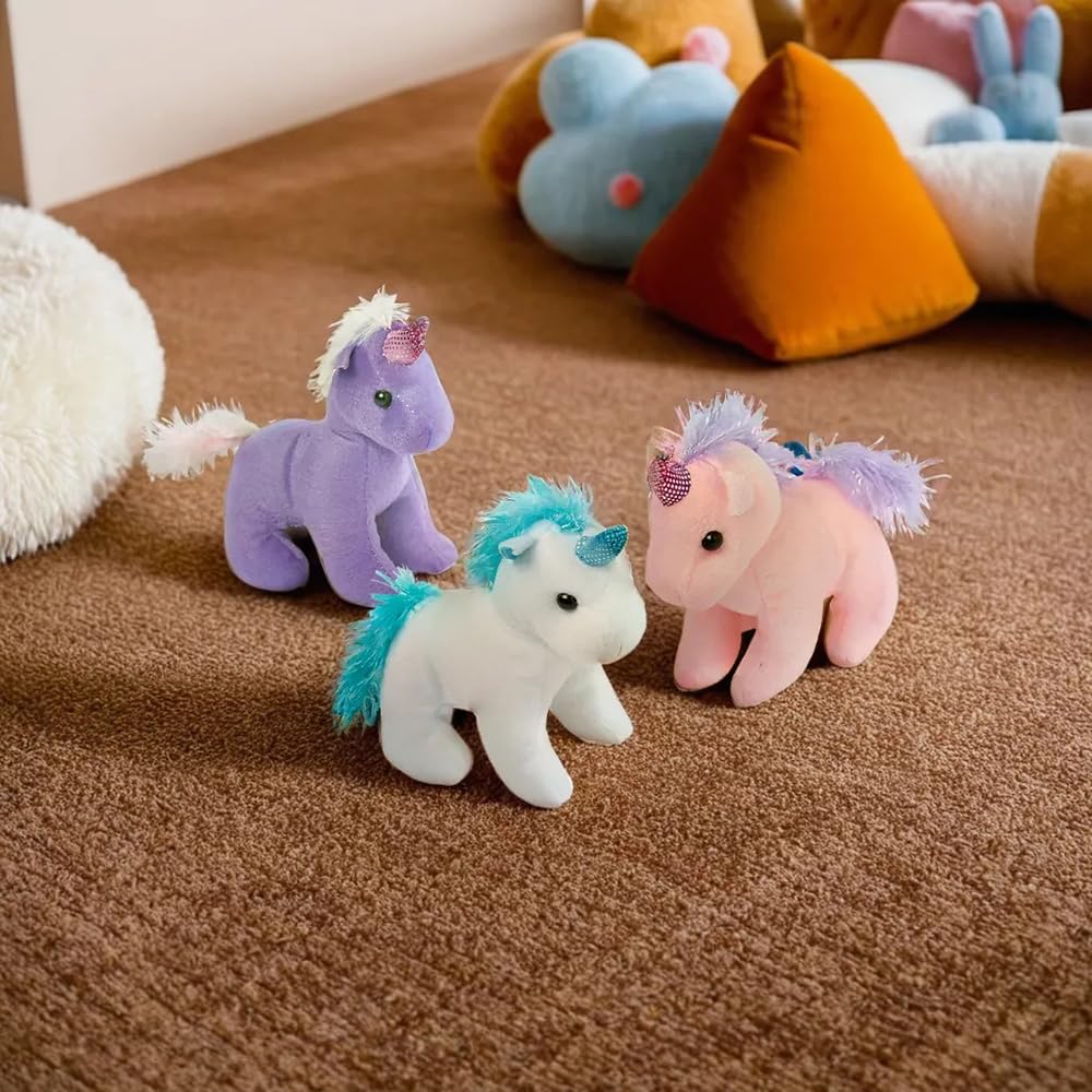 Fun Express Fantasy Stuffed Unicorns - 12 Pieces
