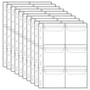 60 Pockets Coin Binder Pages - 3.8×3.2 inch Holders 10 pcs Loose-Leaf Sheets Acid-Free Collection Holders for Medallion Coin Stamp Currency Collecting