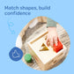 Melissa & Doug Shape Sorting Cube - Classic Wooden Toy With 12 Shapes