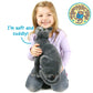 TigerHart Rae The Russian Blue Cat - 12 Inch Grey Stuffed Animal Plush Gray Cat