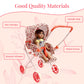 Baby Doll Stroller Play Set, 3-in-1 Babydoll Stroller with Removable Bassinet Baby Carriage for Dolls Toy Doll Stroller for Toddlers 3-4 Years
