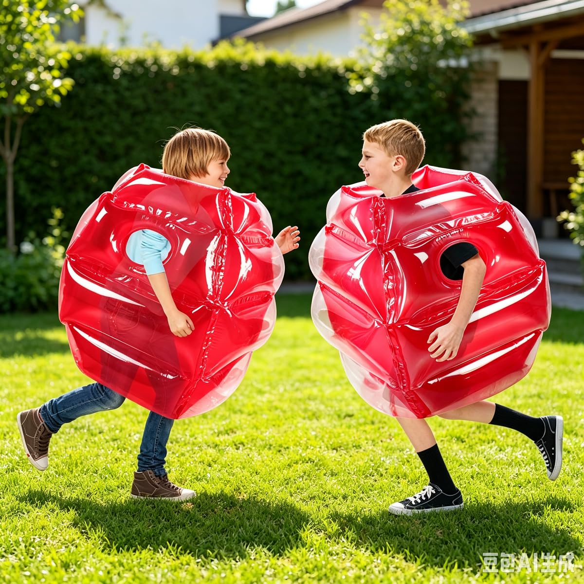 ZHUYNXIR Wearable Inflatable Sumo Balls for Kids, Blow Up Body Bumper Ball, Outdoor Backyard Game Toy, Inflatable Sumo Ball for Children Party