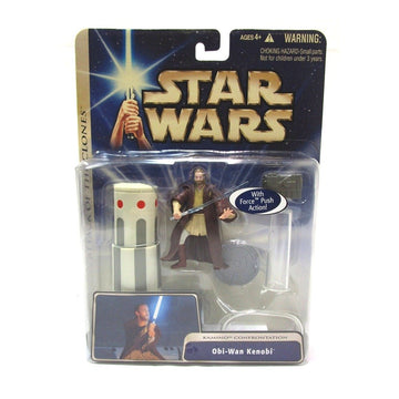 Star Wars Saga 2004 Attack of the Clones ObiWan Kenobi Kamino Confrontation