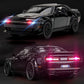 YMHAT Toy Cars 1/32 Dodge Challenger Die Cast Metal Toy Cars Hellcat Toy Car with Sound and Light Pull Back Hellcat Car for 3+ Year Old Boys and Kids