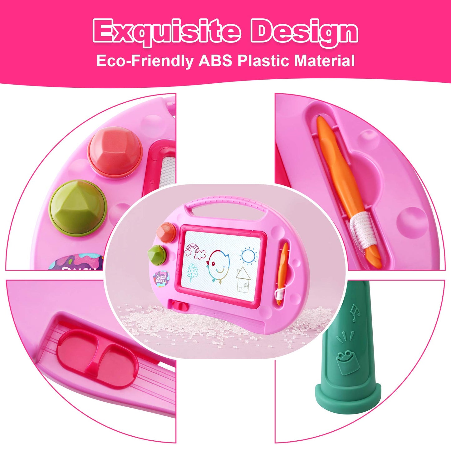 Toys for 2-4 Year Old Girls,Magnetic Drawing Board,Toddler Toys for Girls Age 2 3,Erasable Doodle Board for Kids,Learning Toy for Toddler 2 3 4 5,Gift