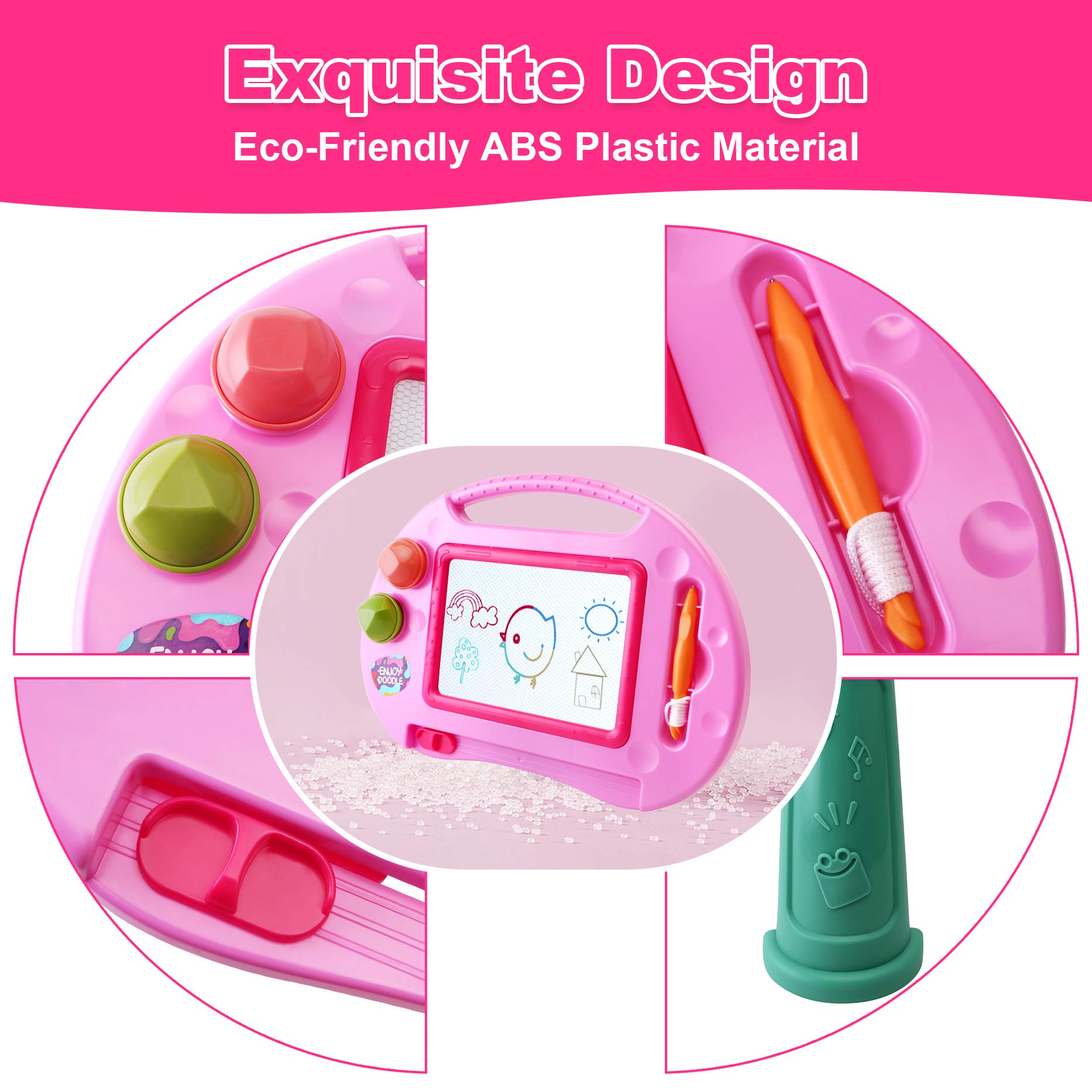 Toys for 2-4 Year Old Girls,Magnetic Drawing Board,Toddler Toys for Girls Age 2 3,Erasable Doodle Board for Kids,Learning Toy for Toddler 2 3 4 5,Gift