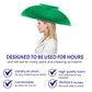 FUNSTITUTION Cowboy Hat - Giant Foam Hat - Oversized Cowboy Hat - Red - For Adults and Kids - Hilarious Hat - Large - Polyurethane Foam - All Ages