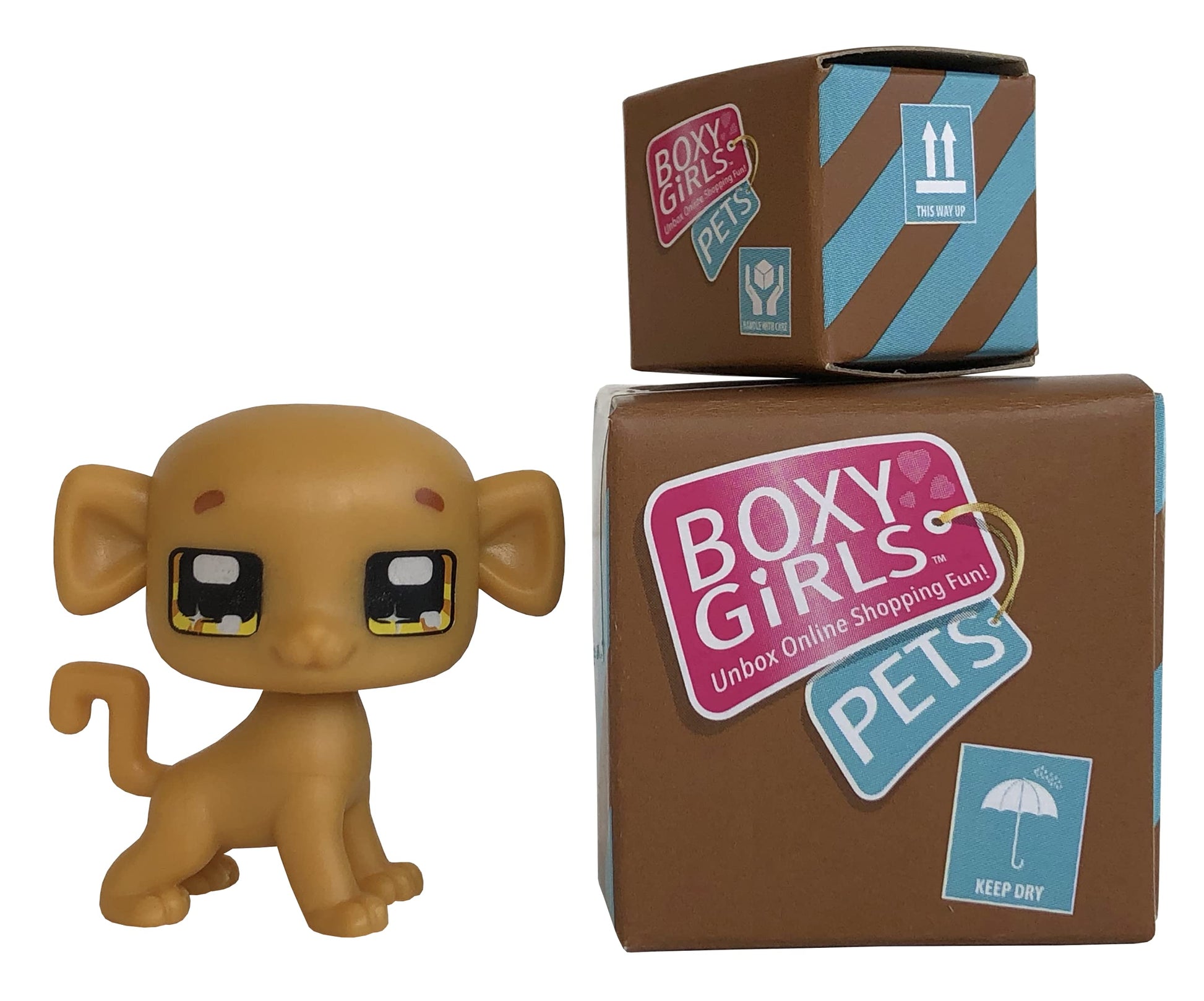 Boxy Girls Pets - Lulu The Monkey - Comes with Mystery Box with Accesories Inside - Ages 6 and Up