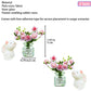 2Sets Dollhouse Miniature Flower in Vase and Rabbits, 1:12 Scale Dollhouse Miniature Decor, Car Decoration,Spring Peach Blossom,2 in.