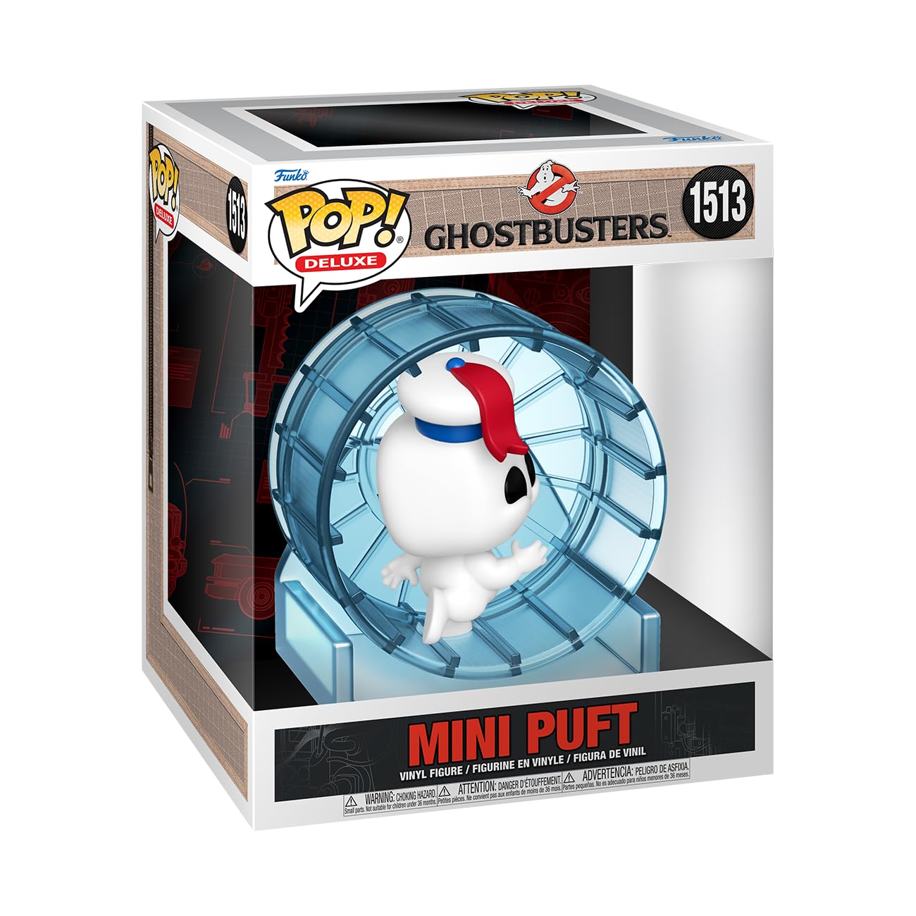 Funko POP! Deluxe : Ghostbusters: Frozen Empire - Mini Puft in Wheel - Collectable Vinyl Figure - Gift Idea - Official Merchandise - for Kids & Adults