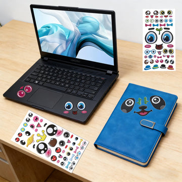 8 Set Puffy Googly Eyes Stickers Sticky Foam Eyeball Stickers for Kids Crafts Wiggle Eye Stickers with Mouth Nose Self Adhesive Assorted Sizes for DIY