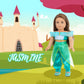 18 inch Girl Doll Dress Accessories-5 Sets Cosplay Princess Dress Fits 18 inch Girl Dolls (SET1)