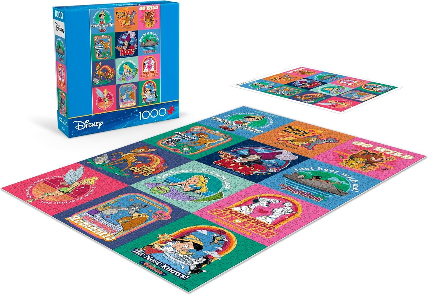 Ceaco - Disney Storybook Squares - 1000 Piece Jigsaw Puzzle for Adults