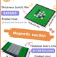 Reversi,Strategy Classic Family Board Game 2-Player Reversi Brain Teaser STEM Math Skills,Folding Magnetic Board and Pieces for Home and Travel