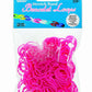 Darice 312-Piece Stretch Band Bracelet Loops and S-Clips Set, Pink