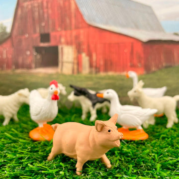 Safari Ltd. Farm TOOB - 12 Figurines Including Cow, Pig, Goat, Horse, and More - Educational Toy Set For Boys, Girls, and Kids Ages 3+