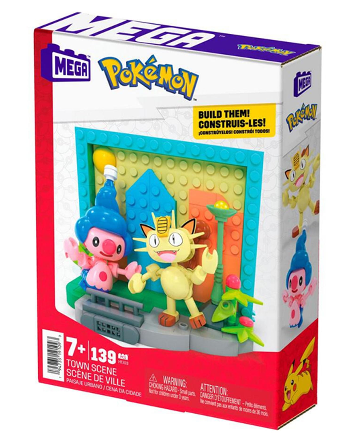 Mega Pokemon Build Them Country Scene. (Town Scene)