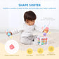 OOOK Montessori Toys for 1 Year Old, 7 in 1 Learning Educational Kit with Sensory Bin,Nesting Box, 3 in 1 Educational Box,Pounding Bench and Baby