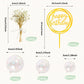 30 PCS Mini Balls Cake Topper DIY Cake Insert Topper Acrylic Cake Topper Foam Cake Balls Artificial Dried Flowers for Wedding Anniversary Baby Shower