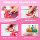 MyPixie Poke Art Kits for Girls, Arts and Crafts for Kids 4-8, DIY Creative Activity Toys, Birthday Gifts for Girls 4 5 6 7 8 9 10 (red)