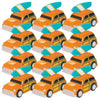 Fun Express - Woody Pullback Vehicles - Fun Toy Cars Boats & Racers with Pullback Action - Engaging Play for Kids - Durable Plastic Construction