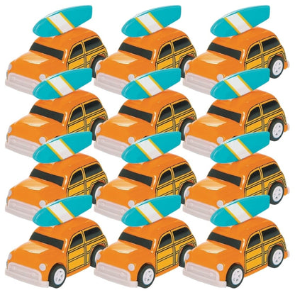 Fun Express - Woody Pullback Vehicles - Fun Toy Cars Boats & Racers with Pullback Action - Engaging Play for Kids - Durable Plastic Construction