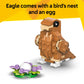 LEGO Creator 3 in 1 Cute Hamster with a Flower Building Toy for Girls & Boys, Ages 7+ - Kids Build a Hamster, Hedgehog or Eagle Animal Figure - Gift