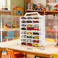 Double-Sided 1:64 Scale Toy Car Storage Case, 48-Slot Clear Organizer with Handle, Transparent Display & Storage Box Compatible with Most Die-Cast