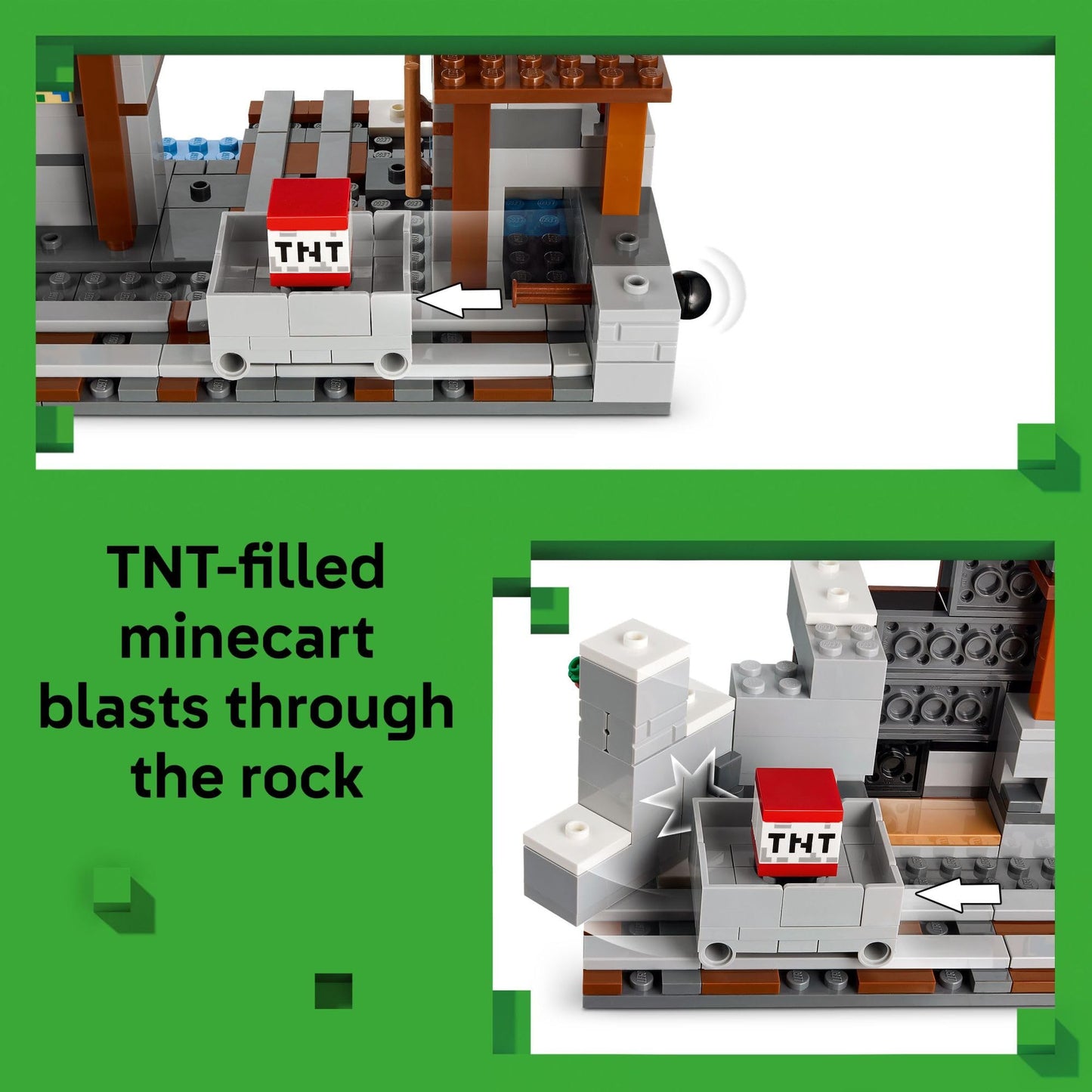 LEGO Minecraft the Pickaxe Mine Kids Toy - Building Set for Boys and Girls - Minecraft Toy for Gaming Fans 8+ - Includes Alex, Miner, and Stray Spider