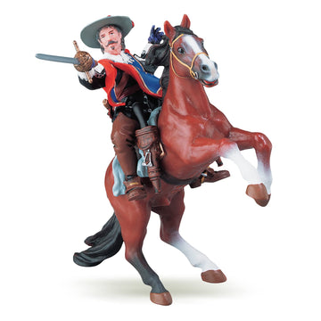 Papo - Realistic Musketeer Horse Figure - Ages 3+ - Historical Collection - Creative Play Musketeer Adventure - Gift Idea Toy for Girls and Boys