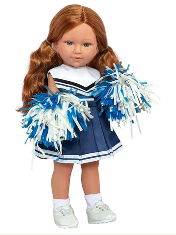 MBD Blue Cheerleader Fits 18 Inch Fashion Dolls
