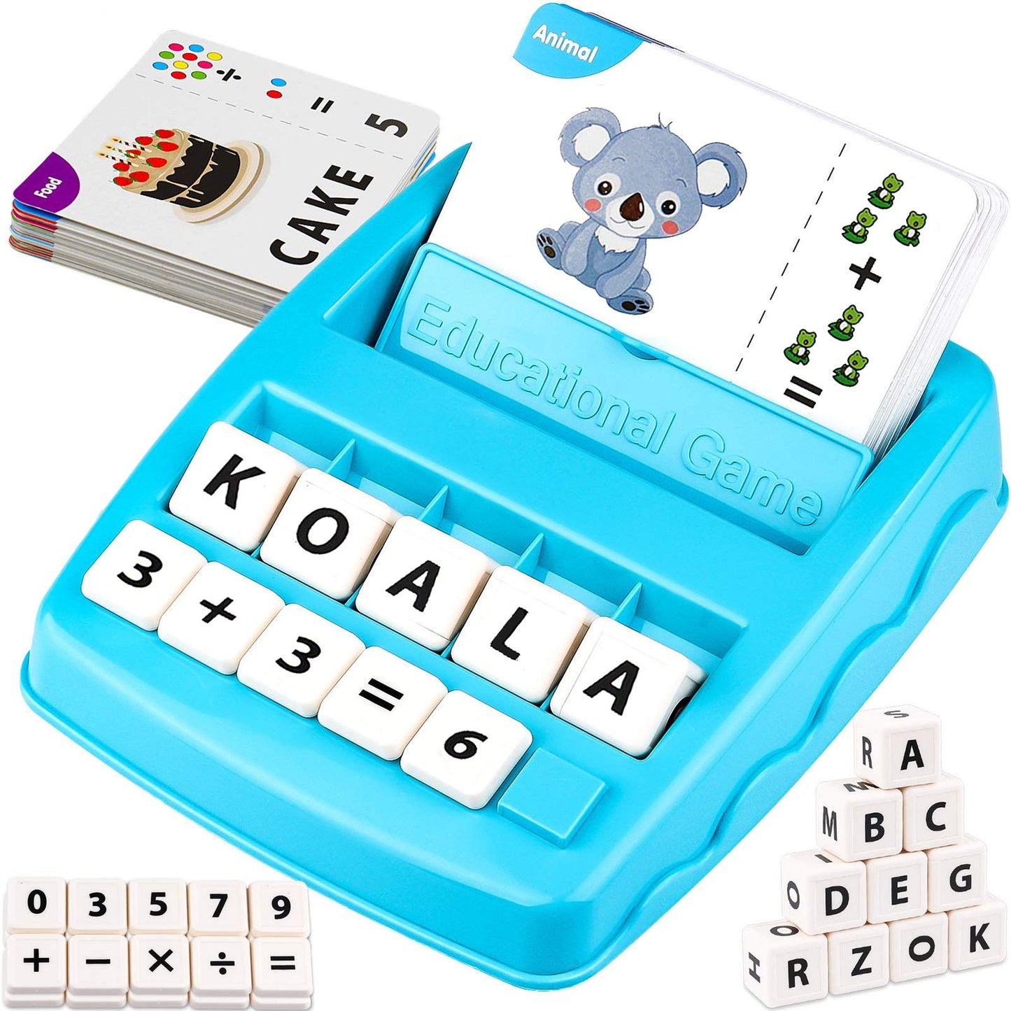 Learning Educational Toys 2 in 1 Matching Letter and Number Games for Boys and Girls Sight Words Recognition Flash Cards Kindergarten Teaching Tools