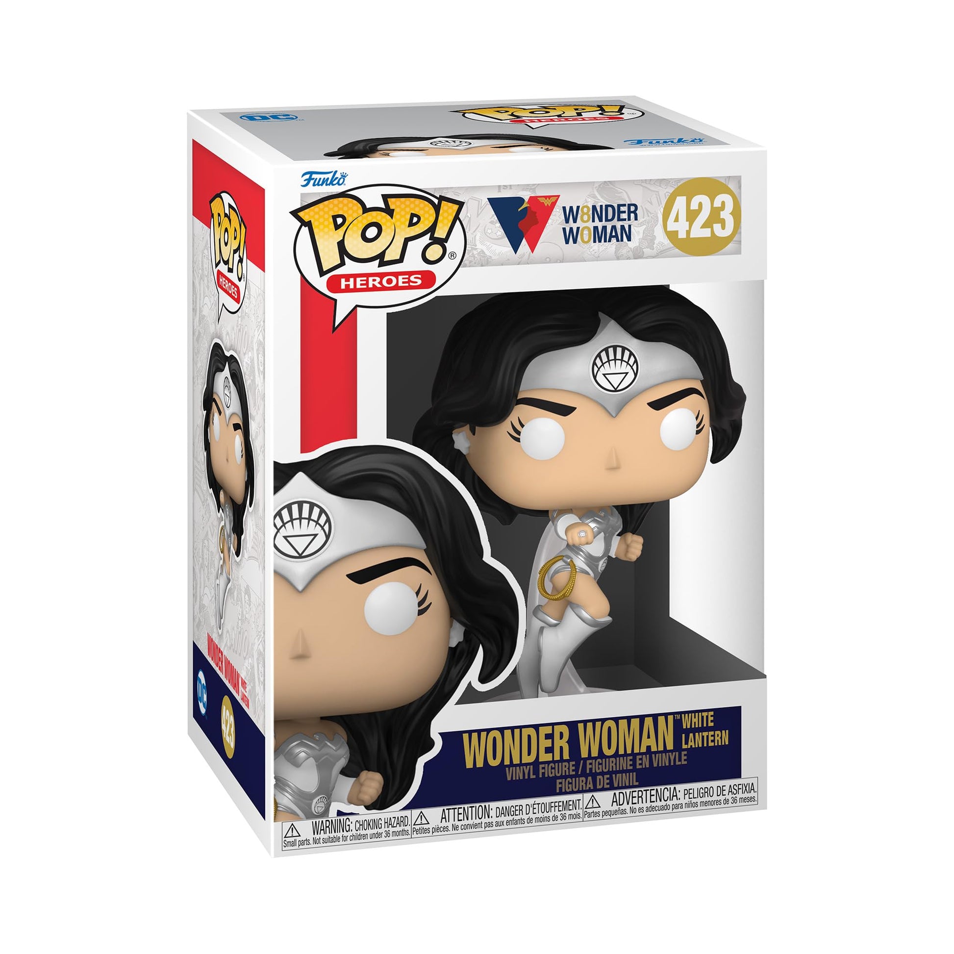 Funko Pop Heroes: Wonder Woman 80th - Wonder Woman - (White Lantern) - DC Comics - Collectable Vinyl Figure - Gift Idea - Official Merchandise - Toys