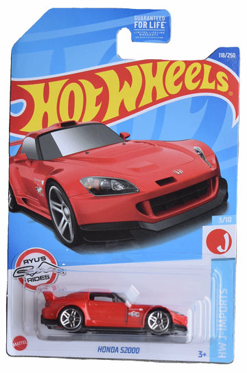 Hot wheels Honda S2000 Red HW J-Imports 118/250 3/10