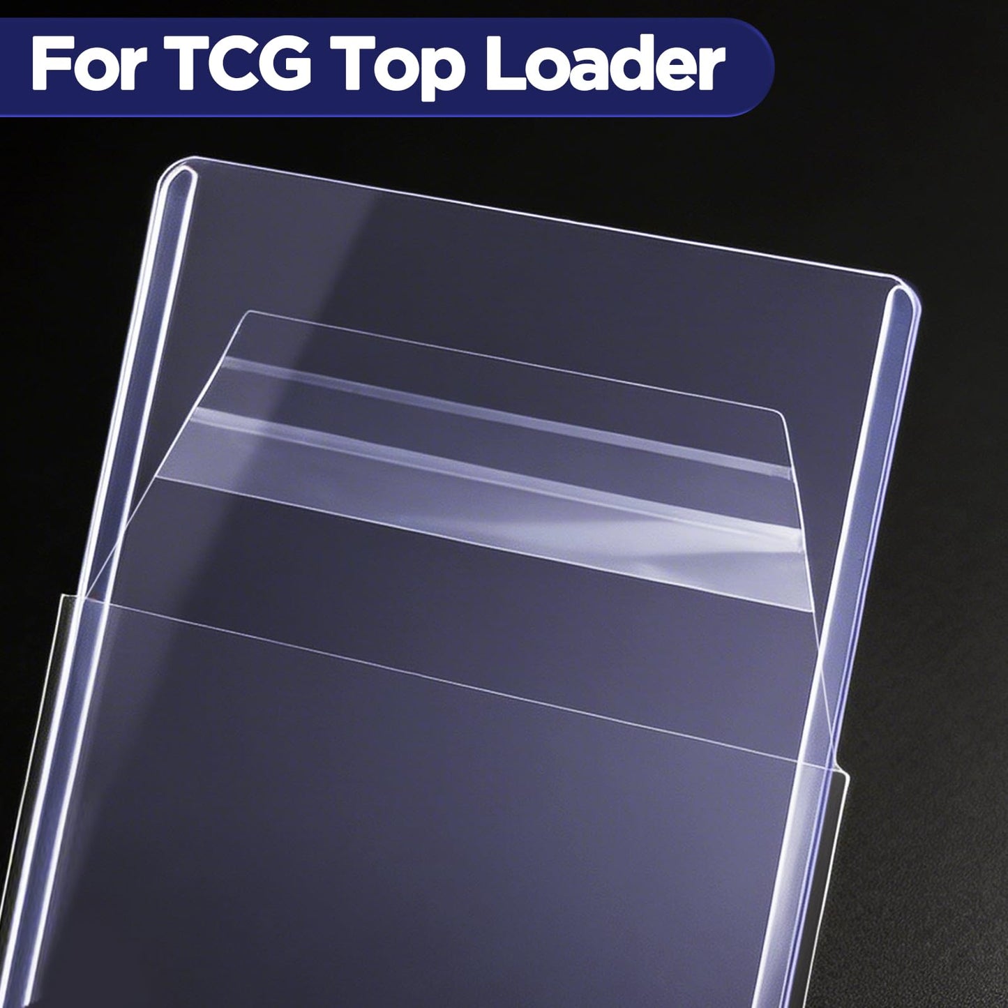Top Loader Sleeves, Bulk 100/200 / 400 PCS Penny Sleeves for Top Loaders, Resealable Team Bags for 35-75PT Rigid Trading Card Protection, Durable