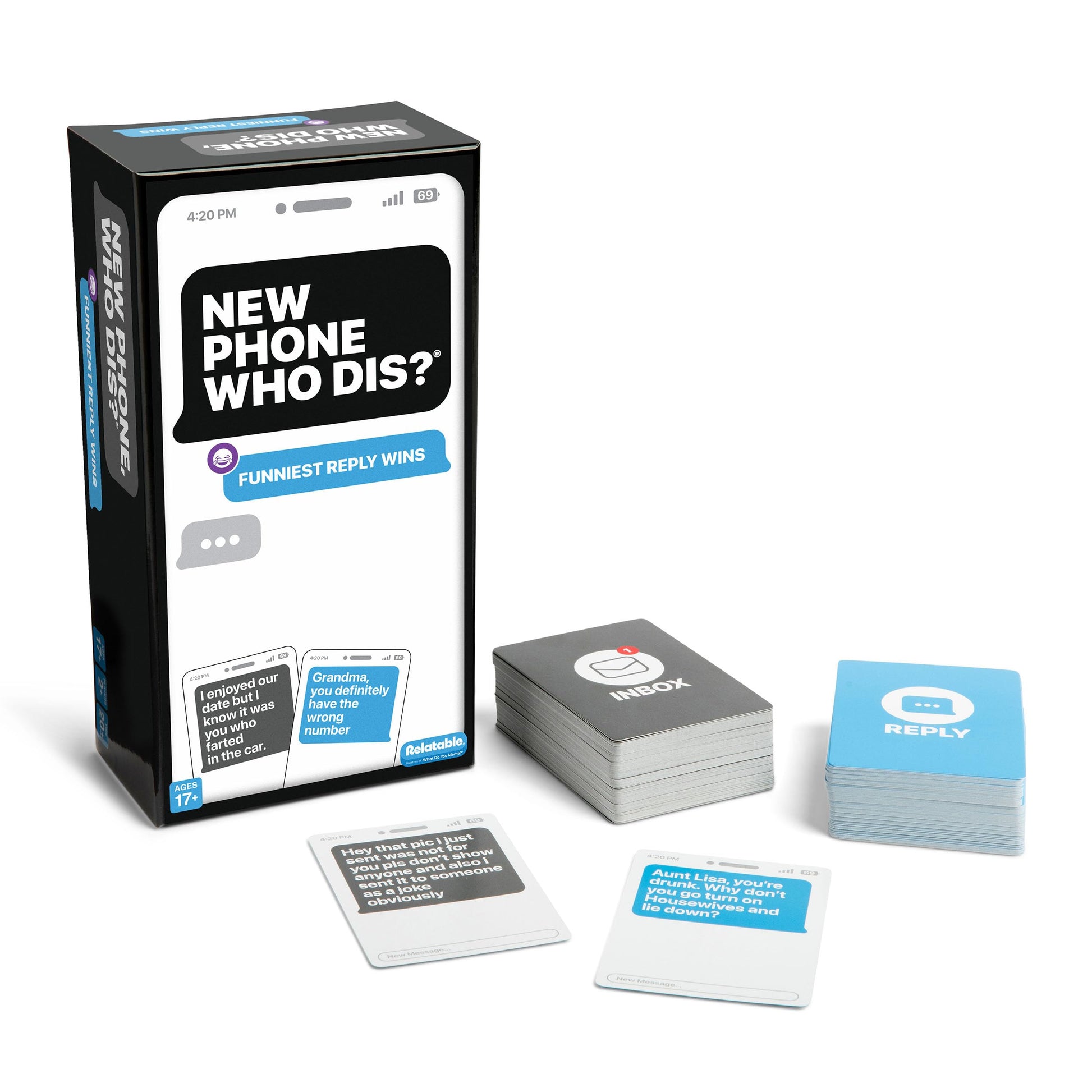 New Phone, Who Dis? by Relatable - Offline Text Message Party Game - Spicer Edition Party Game, Funny Social Icebreaker for Groups, and Summer Fun