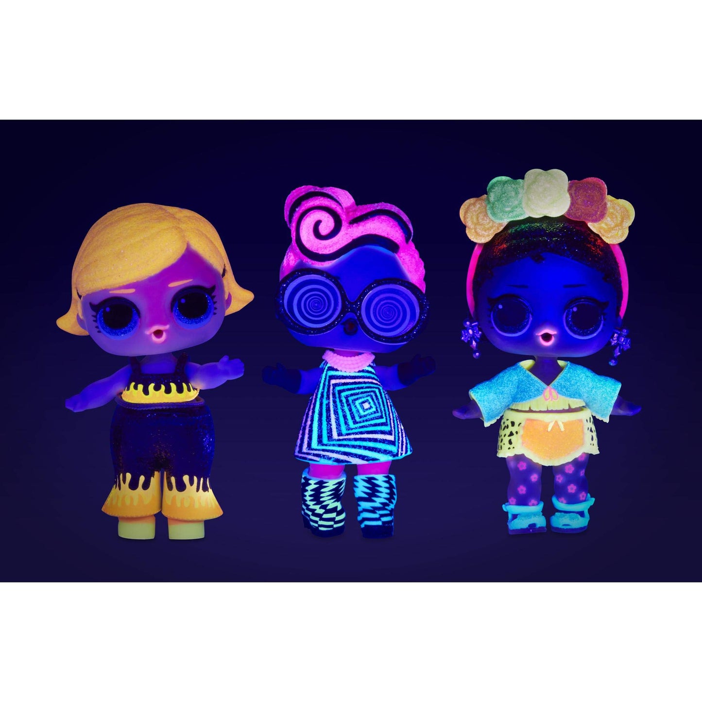 L.O.L. Surprise! Lights Glitter Doll with 8 Surprises Including Black Light Surprises