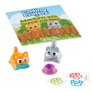 Learning Resources Coding Critters Pair-a-Pets Cats Pouncer & Pearl