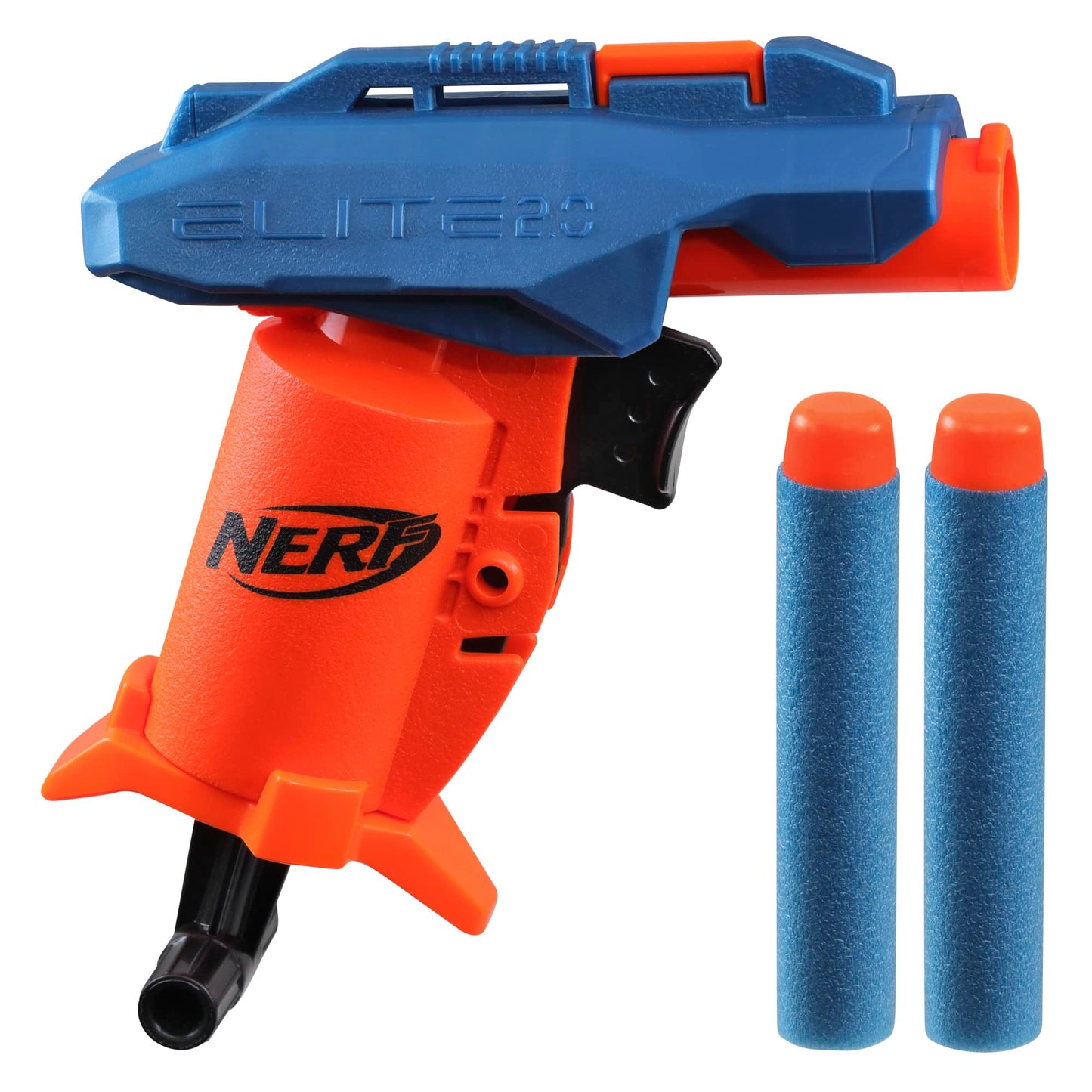 Nerf Elite 2.0 Slash Blaster, includes 2 Nerf Elite Darts, Pull to Prime Handle, Toy Foam Blaster for Outdoor Kids Games
