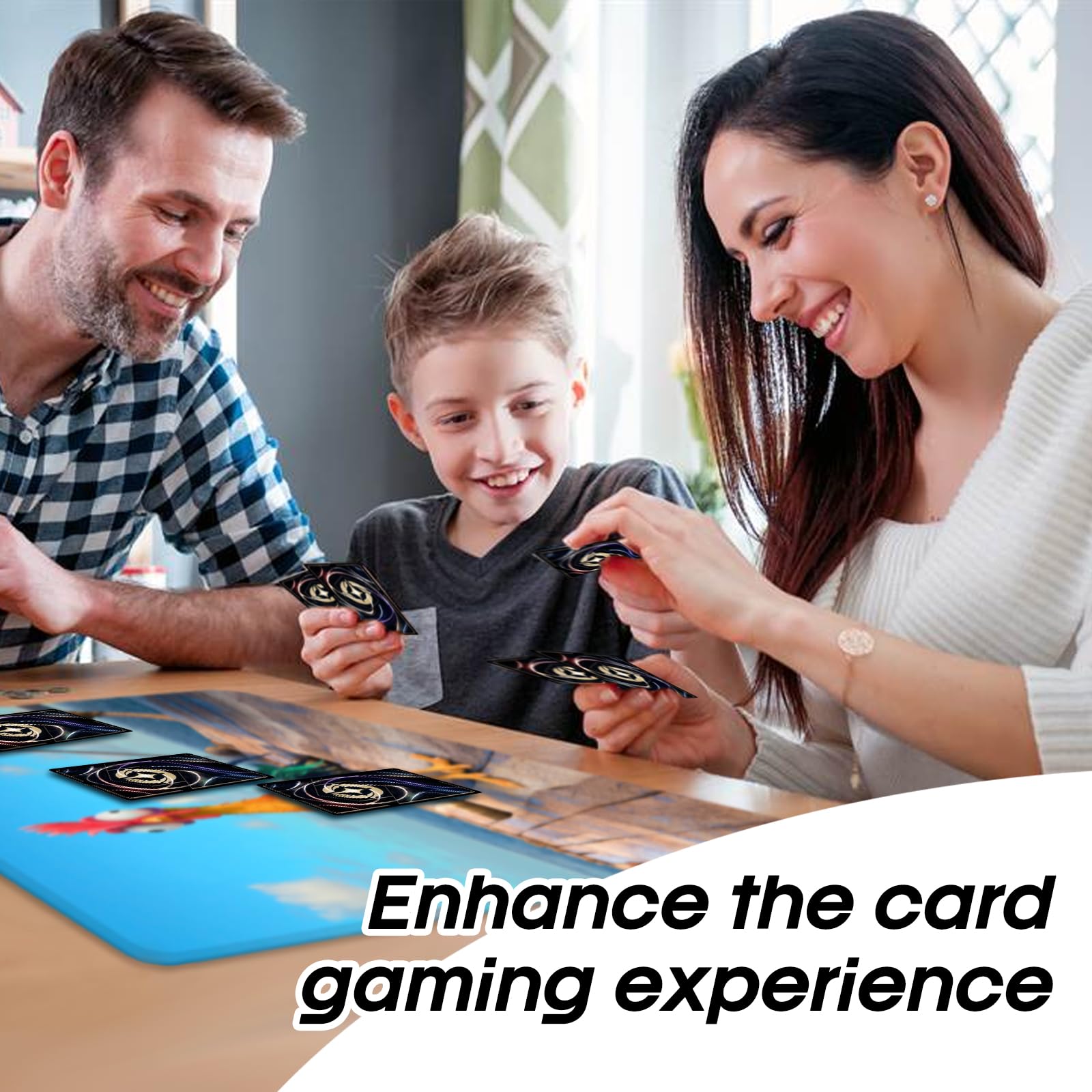FROGIGO Custom Playmat 24" x 14" Non-Slip with Mat Bag - Printable Play Zone & Optional Stitched Edging, Any Image Printed Your Design Tournament