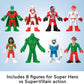 Fisher-Price Imaginext DC Super Friends Advent Calendar, Christmas Toy with 24 Figures & Accessories for Preschool Kids Ages 3+ Years