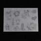 Heat Shrink Plastic Sheet Kit for DIY Crafts, Shrinkable Film with Assorted Patterns, Ideal for Keychains, Jewelry Making and School Projects, Easy