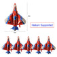 5PCS Airplane Foil Balloons Fighter Jet Airplane Ballons Airplane Shaped for Baby Shower Kids' Boys Birthday Party Supplies Decorations