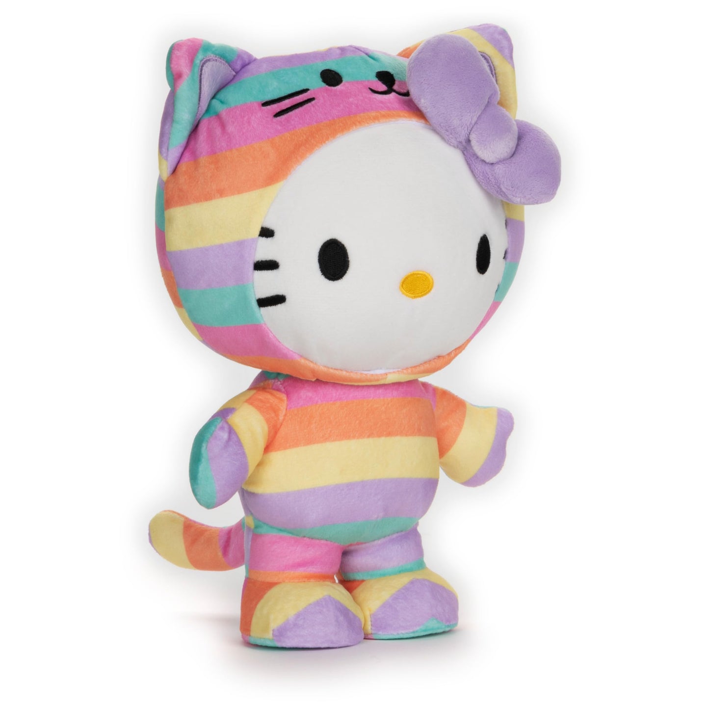 GUND Sanrio Hello Kitty in Rainbow Outfit 9.5-Inch Plush Toy for Ages 1+