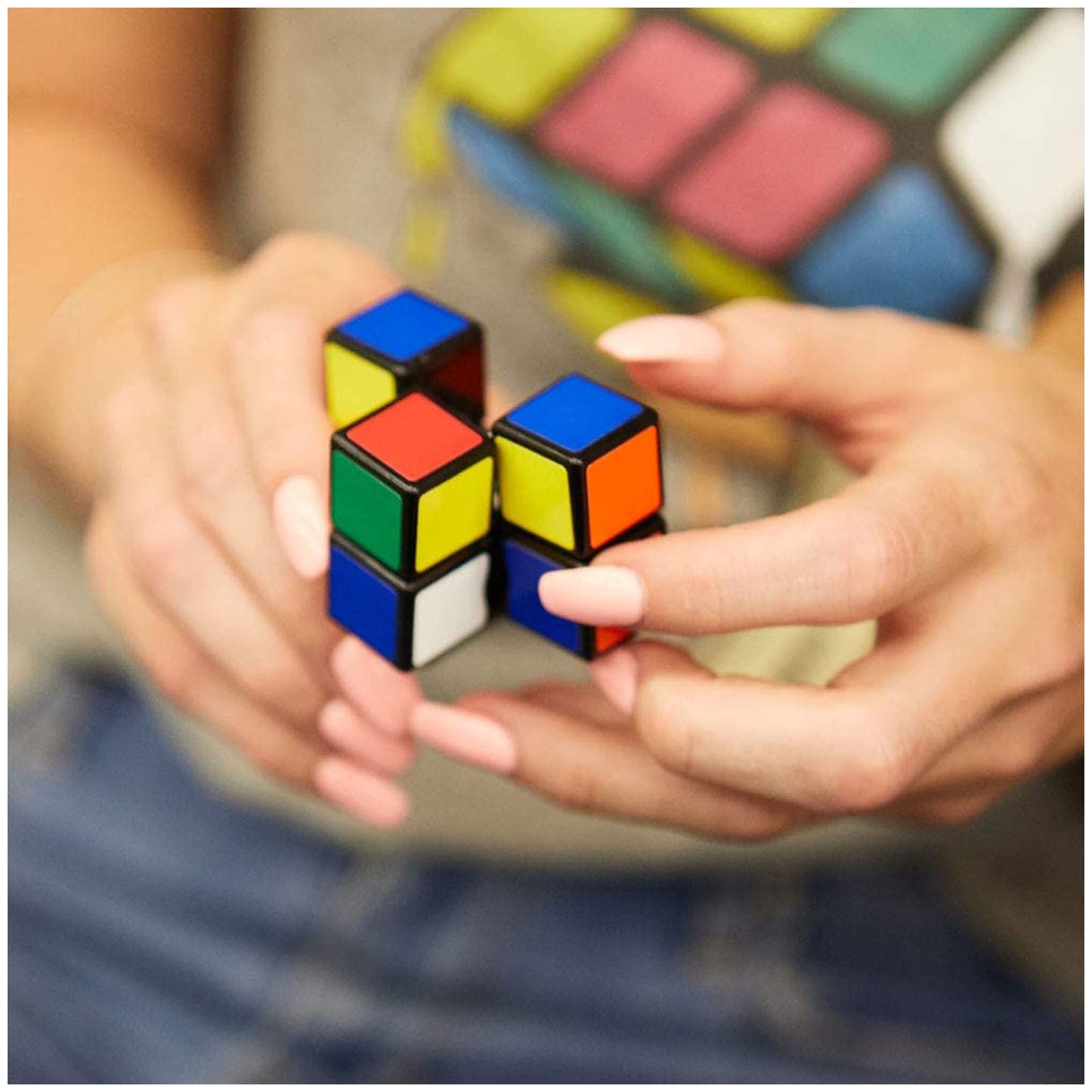 RUBIK'S, SPIN MASTER Rubik's 3x1 Edge Original Cube Beginner Professional Color Cobination Puzzle Problem Solving One Layer Suitable for Kids Age 8+