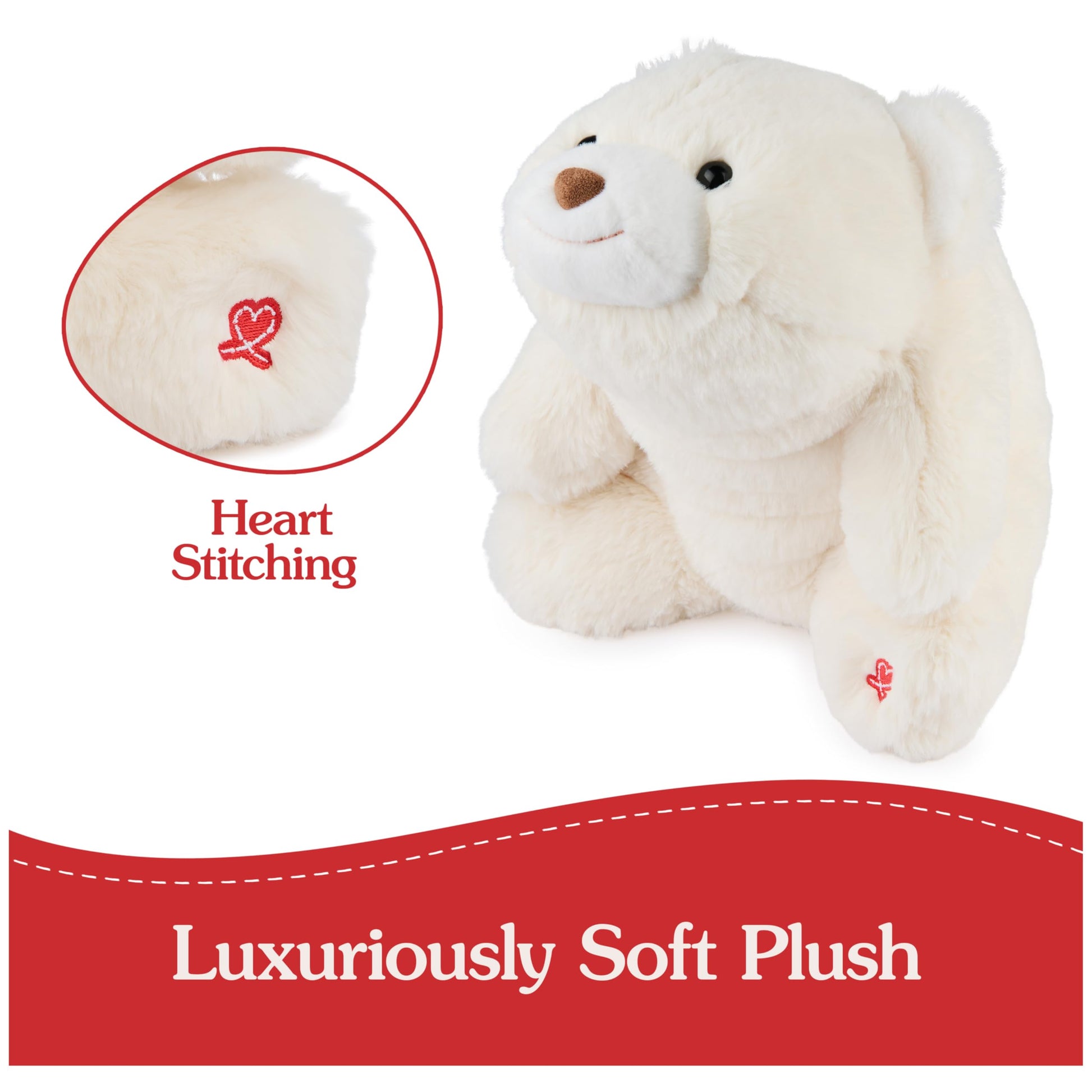 GUND Snuffles 10-Inch White Classic Teddy Bear Plush Toy, Ages 0+