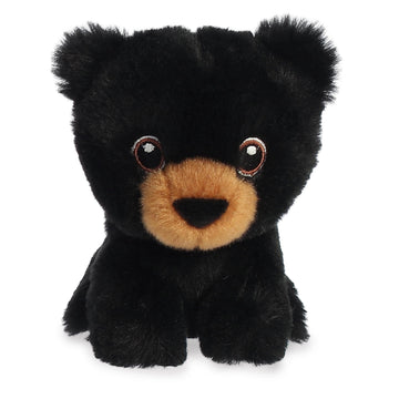 Aurora® Responsibly Made Eco Nation™ Mini Black Bear Stuffed Animal - Ideal for Playtime Adventures - Perfect for Birthdays or Just Because - Black 4