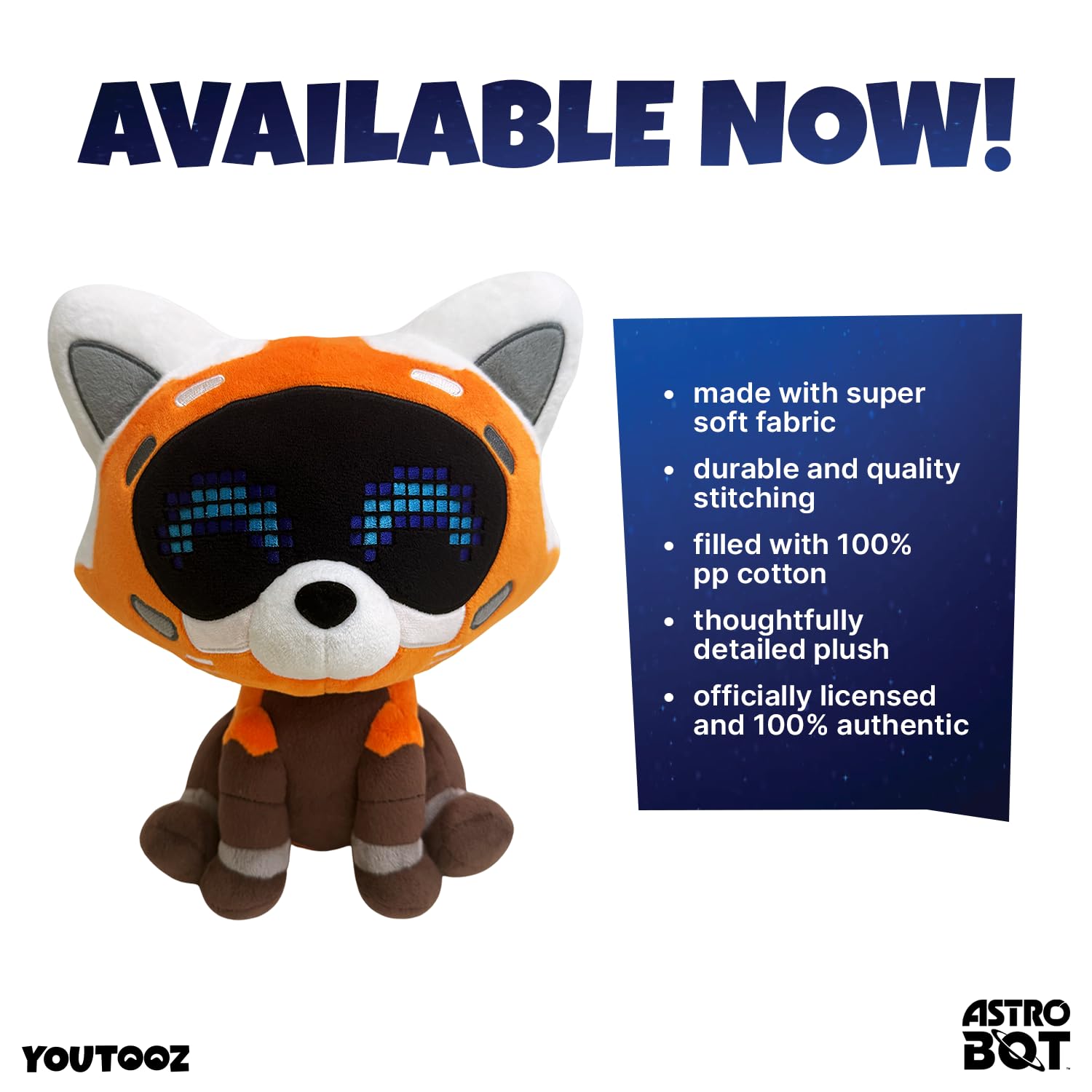 Youtooz Red Panda Bot Plush, 9 Inch